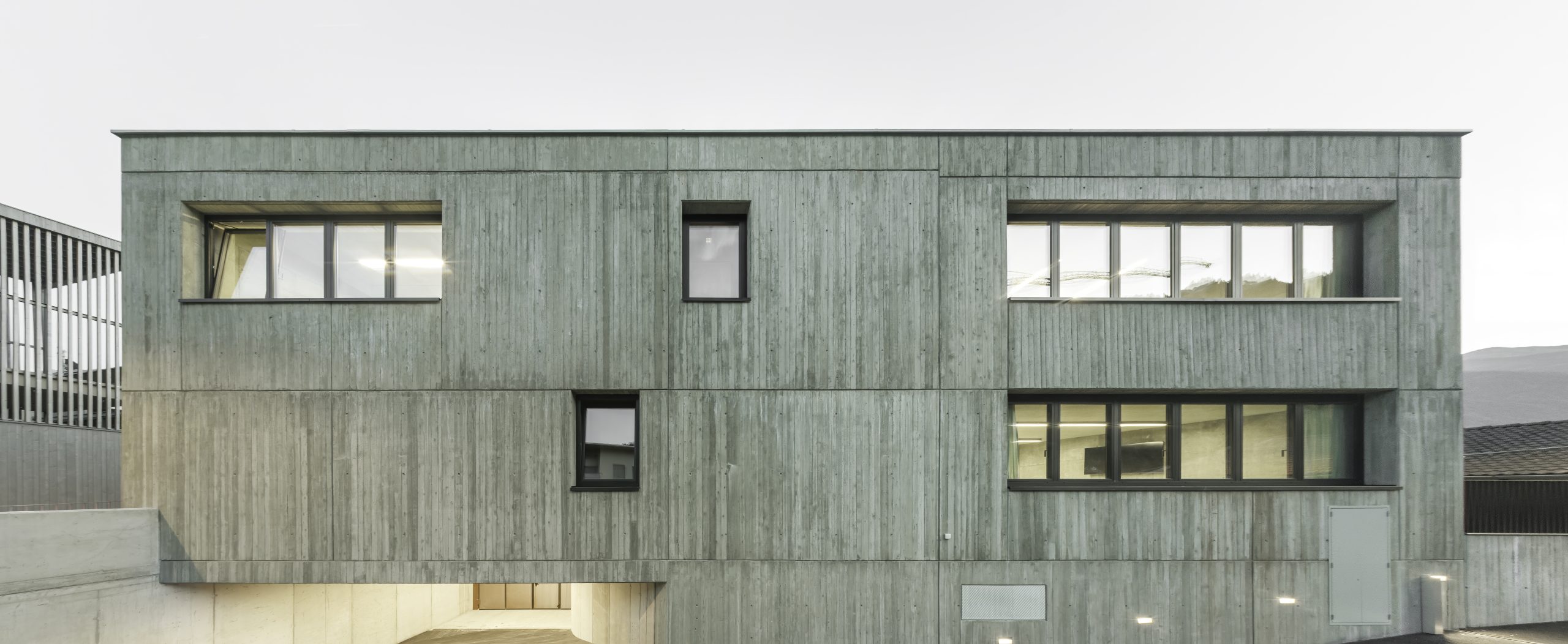 Civil Protection Centre Eyrs/Oris by Roland Baldi Architects, photograph by Oskar Da Riz